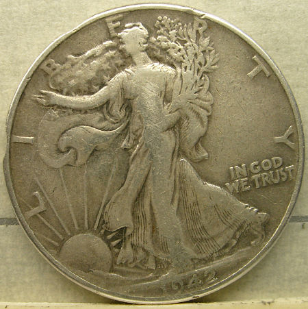 1942-1/2-Dollar-Walking-Liberty-With-Clip-Planchets.